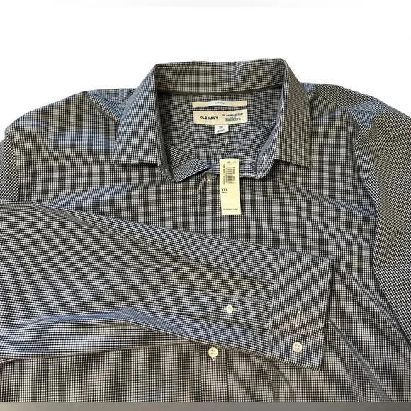 Old Navy Men’s Button Down Shirt Size XXL Tall Slim Fit Non Iron New With Tags - Picture 1 of 13